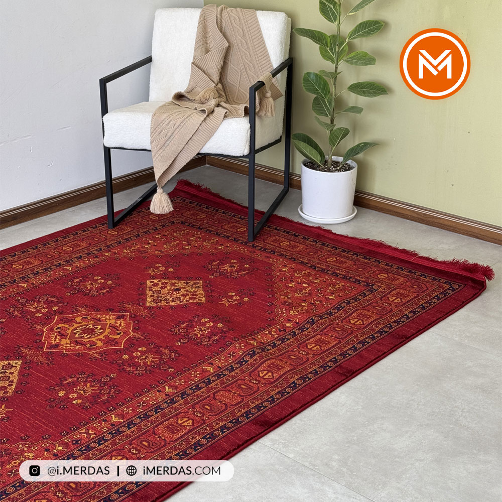 فرش گبه کد 2822 زمینه تمام رنگ